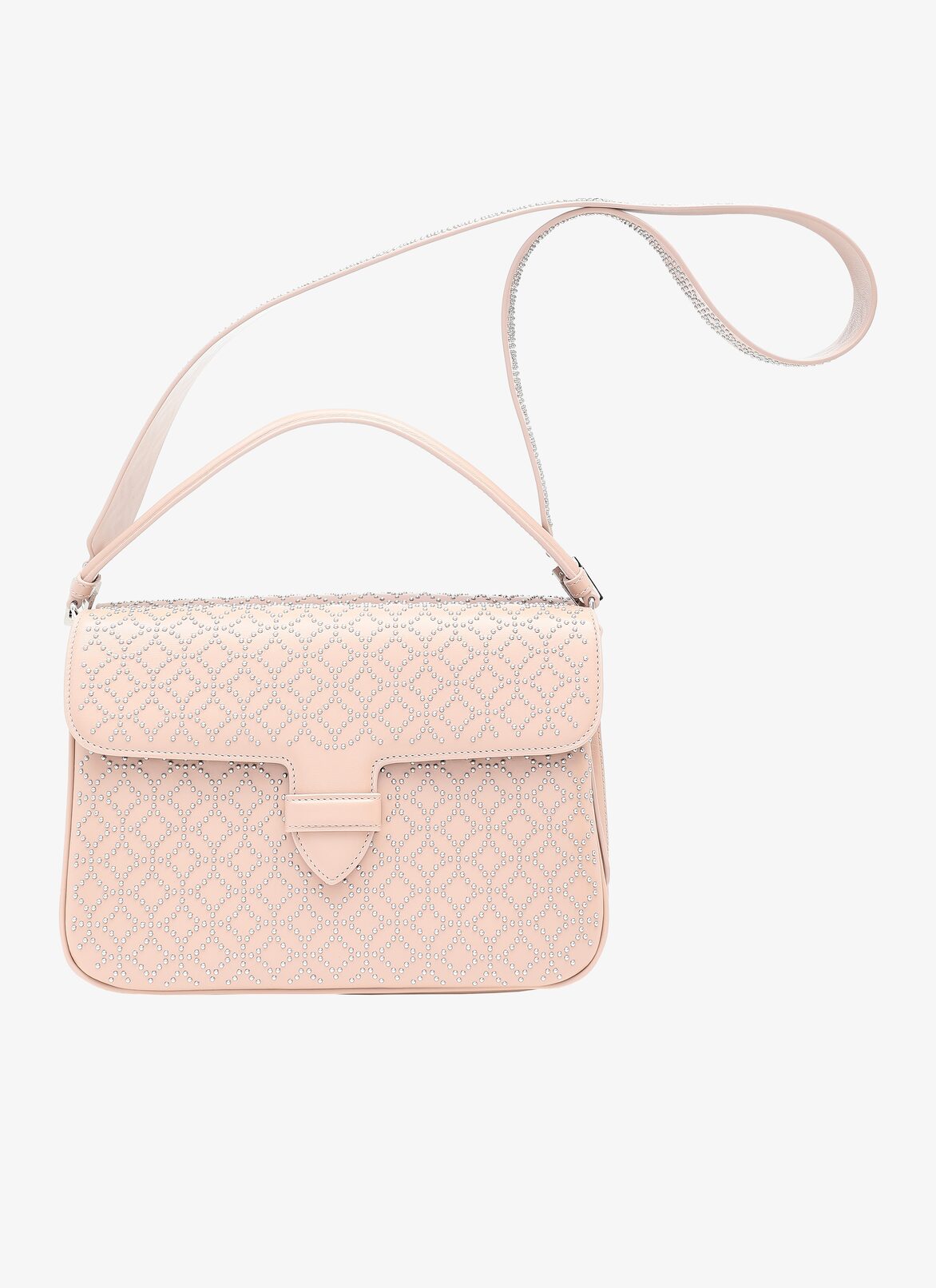 BETTINA MEDIUM CUIR LUX CLOU ARABESQUE SAND ALAÏA SANDY  BETTINA MEDIUM CUIR LUX CLOU ARABESQUE SAND